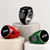 New smart ring, touch ring counter, rechargeable luminous OLED display ring