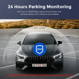 4K Dual Lens Front and Rear Car DVR Dash Cam Recorder