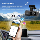 4K Dual Lens Front and Rear Car DVR Dash Cam Recorder