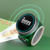 New smart ring, touch ring counter, rechargeable luminous OLED display ring